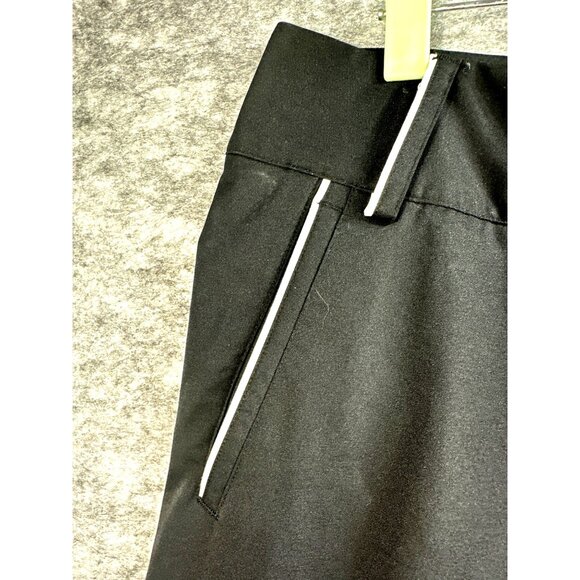 Adidas Womens Climalite Black Cropped Pants Size 2 Polyester Blend - Picture 2 of 10